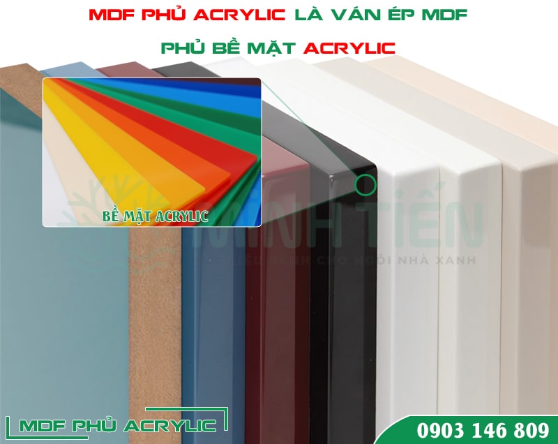 ván mdf phủ acrylic là gì?